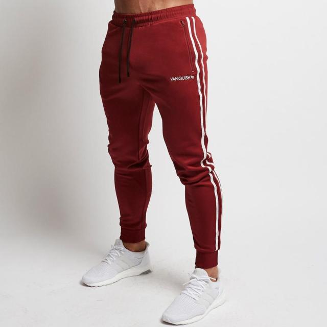 Mens Joggers Casual Pants Fitness Men Sportswear Tracksuit Bottoms Skinny Sweatpants Trousers Black Gyms Jogger Track Pants