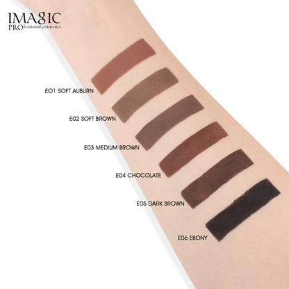 IMAGIC Makeup Waterproof Eyebrow Cream 6 Colors Optional With Brush Head Eyebrow Cream Set