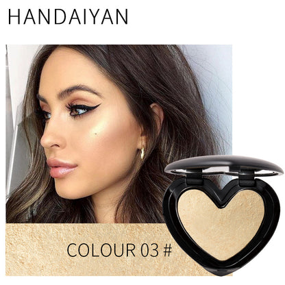 HANDAIYAN Three-Dimensional Repair And Makeup Love Highlighting Powder And Eye Shadow Dual Use