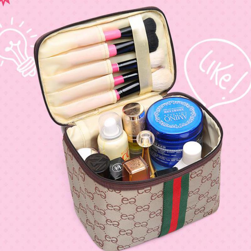 ladies portable cosmetic bag large-capacity storage bag female travel cosmetic case simple wash bag