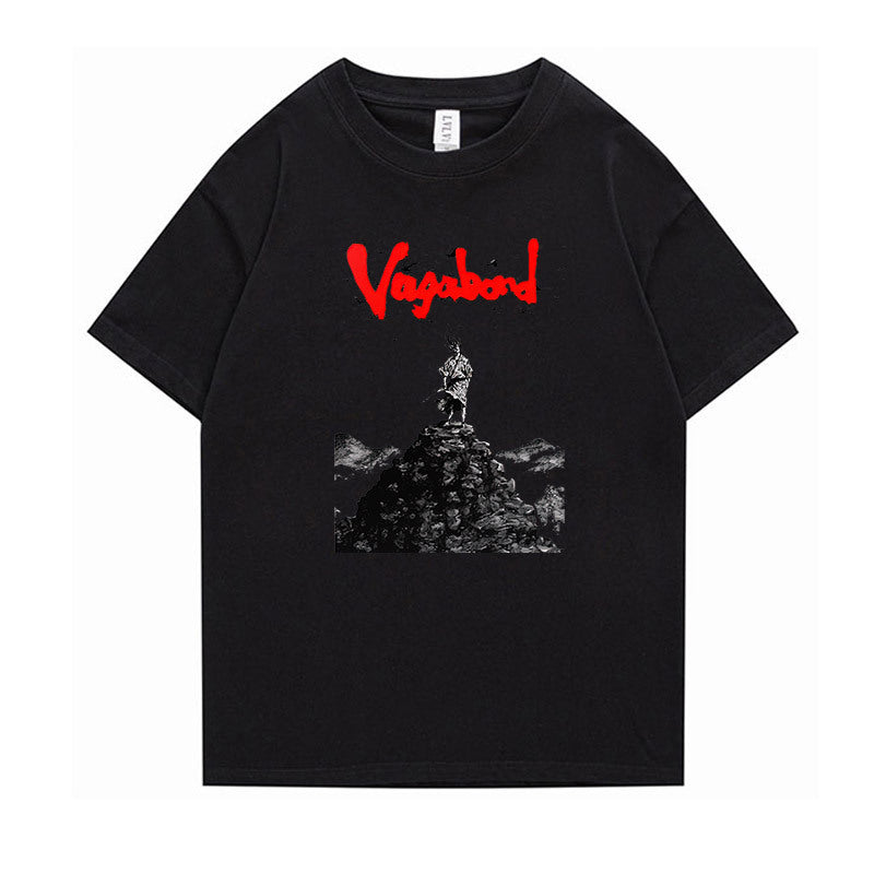 vagabond Miyamoto Musashi Japanese anime ainime short-sleeved T-shirt for men and women