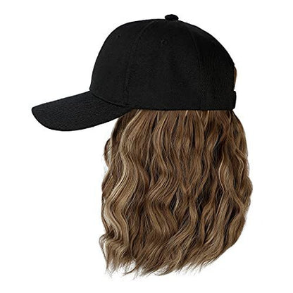 Synthetic wig Women's hooded wig European and American personalized wool roll wig 2024