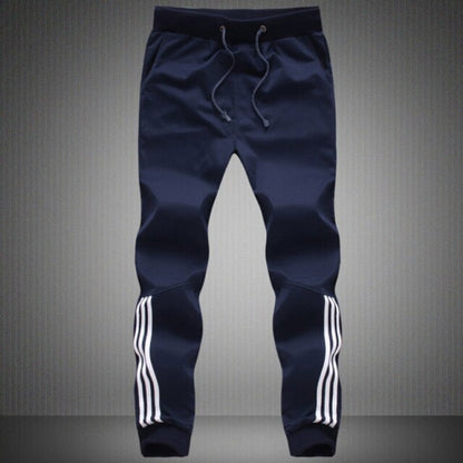 Tracksuit Bottoms Mens Casual Pants Cotton Sweatpants Mens Joggers Striped Pants Gyms Clothing Plus