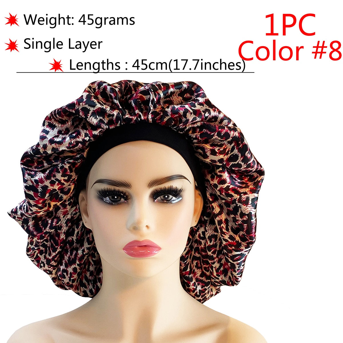 New Silk Sleeping Cap Night Hat Head Cover Bonnet Satin Cheveux Nuit For Curly Hair Care Women Beauty Maintenance Designer