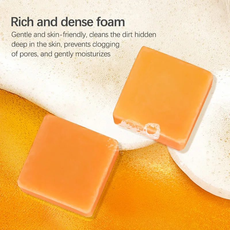 100g Turmeric Soap Body Face Cleansing Old Ginger Skin Care Moisturizing Mild Face Washing Beauty Health Acne Pore Shrink