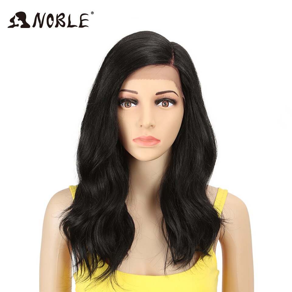 Noble Synthetic Lace Wig 20" Long Wavy lace Wig Ombre Blond Wig Cosplay Heat Resistant Wigs for Women Synthetic Lace Wig