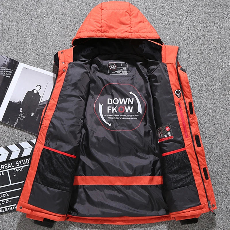 Men  Winter Coat HoodedMens Warm Parkas cho