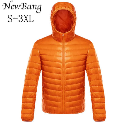 NewBang Down Coat Male Ultra Light Down  Men's  Jackets Windbreaker Lightweight Coat Feather Puffer Parka Feather Coat