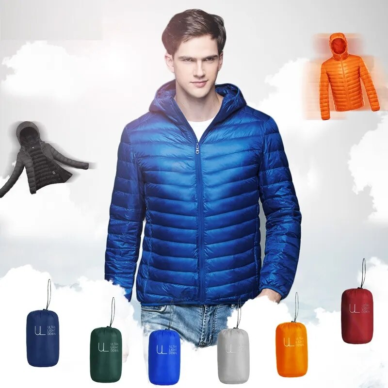 NewBang Down Coat Male Ultra Light Down  Men's  Jackets Windbreaker Lightweight Coat Feather Puffer Parka Feather Coat