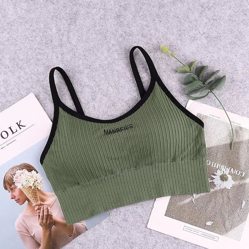 New Sports Bra For Women Gym Sexy Crop Top Bra Women Cotton Underwear Soft Comfort Tube Tops Female Brassiere Tops For Girls