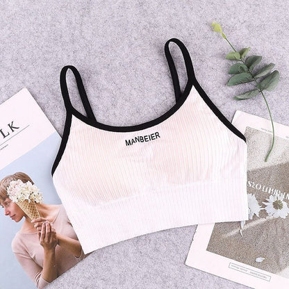 New Sports Bra For Women Gym Sexy Crop Top Bra Women Cotton Underwear Soft Comfort Tube Tops Female Brassiere Tops For Girls