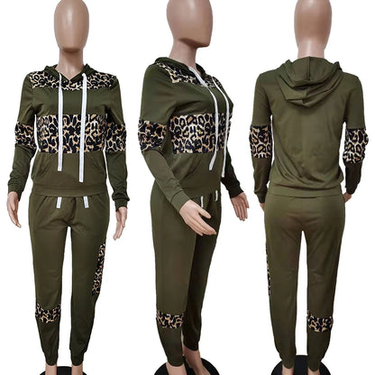 women set Two piece set women hoodie+sweatpants matching outfits deriluja