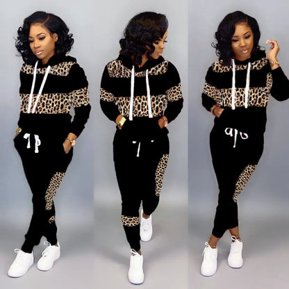 women set Two piece set women hoodie+sweatpants matching outfits deriluja