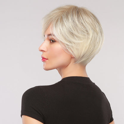 Badon marchand hair Wigs with Side Bangs Pixie Cut Short Straight Synthetic Party Cosplay Wigs for Women