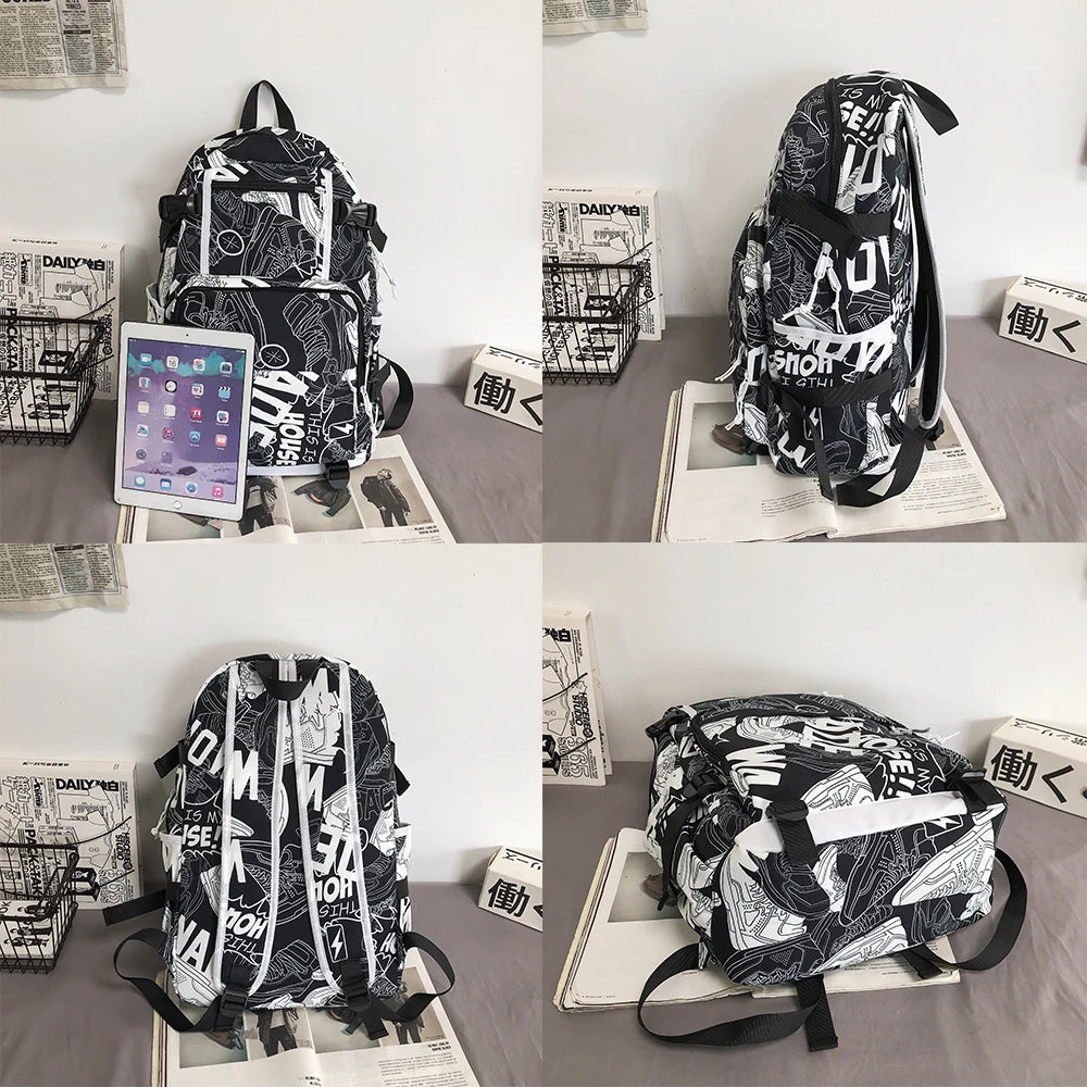 School Bag   Backpack Women Book Boy Bag Nylon Ladies Fashion Laptop Backpack Student