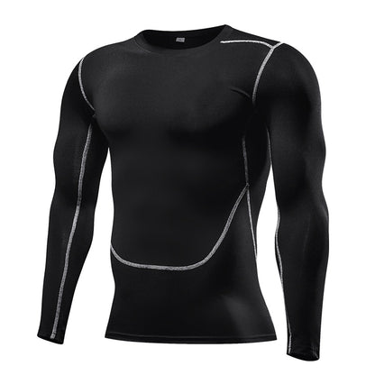 Men Compression Running T Shirt Fitness Tight Long Sleeve Sport Tshirt Training Jogging Shirts Gym Sportswear Quick Dry Rashgard