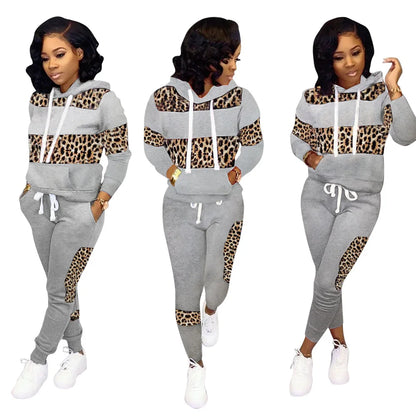 women set Two piece set women hoodie+sweatpants matching outfits deriluja