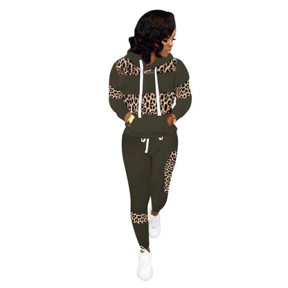 women set Two piece set women hoodie+sweatpants matching outfits deriluja