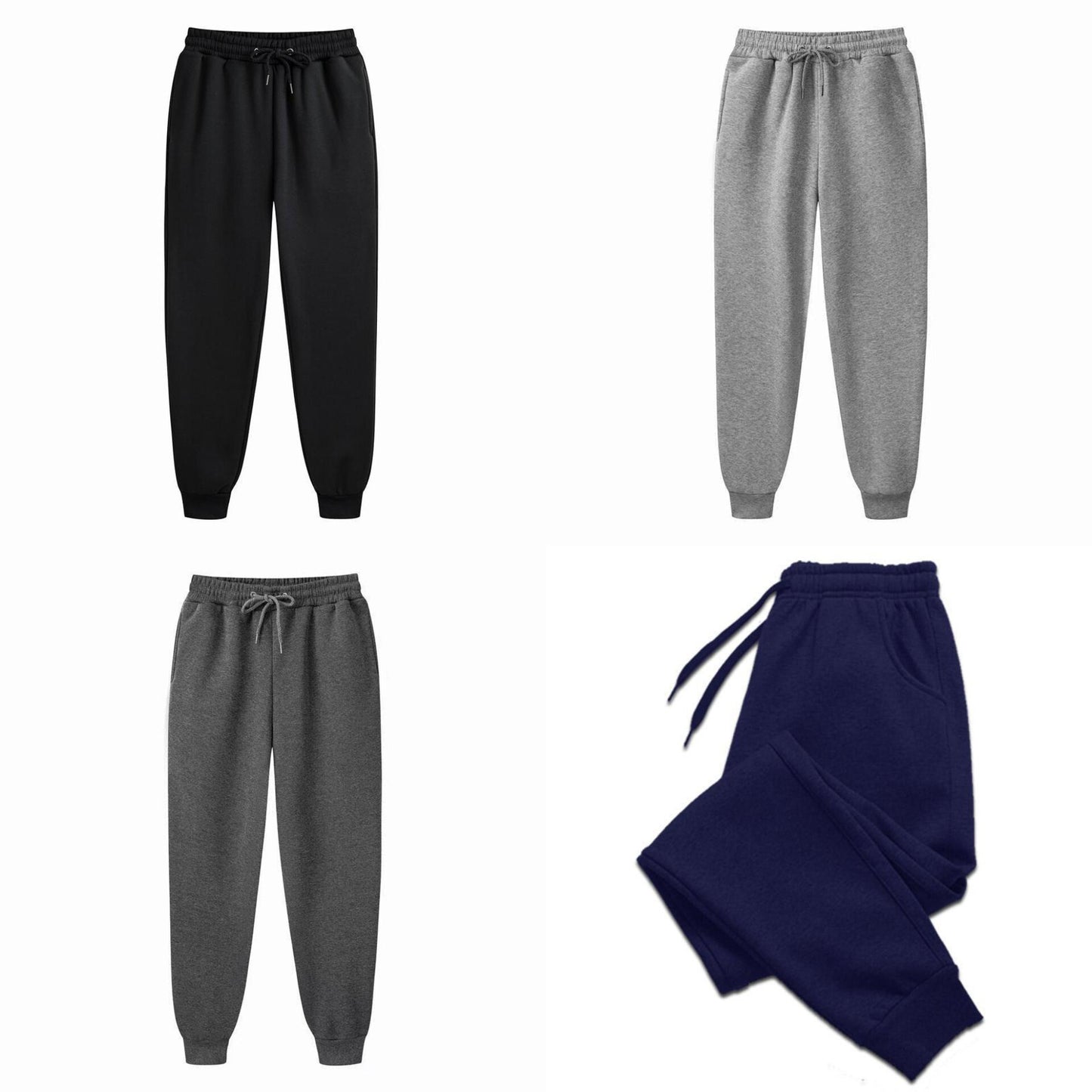 Men Long Pants Autumn and Winter Mens Casual Fleece Sweatpants Soft Sports Pants Jogging Pants 5 Colors jòg