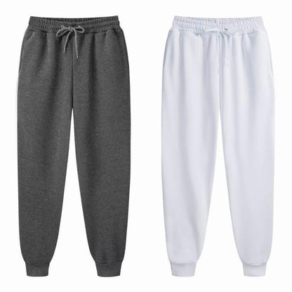 Men Long Pants Autumn and Winter Mens Casual Fleece Sweatpants Soft Sports Pants Jogging Pants 5 Colors jòg