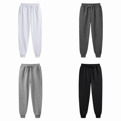 Men Long Pants Autumn and Winter Mens Casual Fleece Sweatpants Soft Sports Pants Jogging Pants 5 Colors jòg