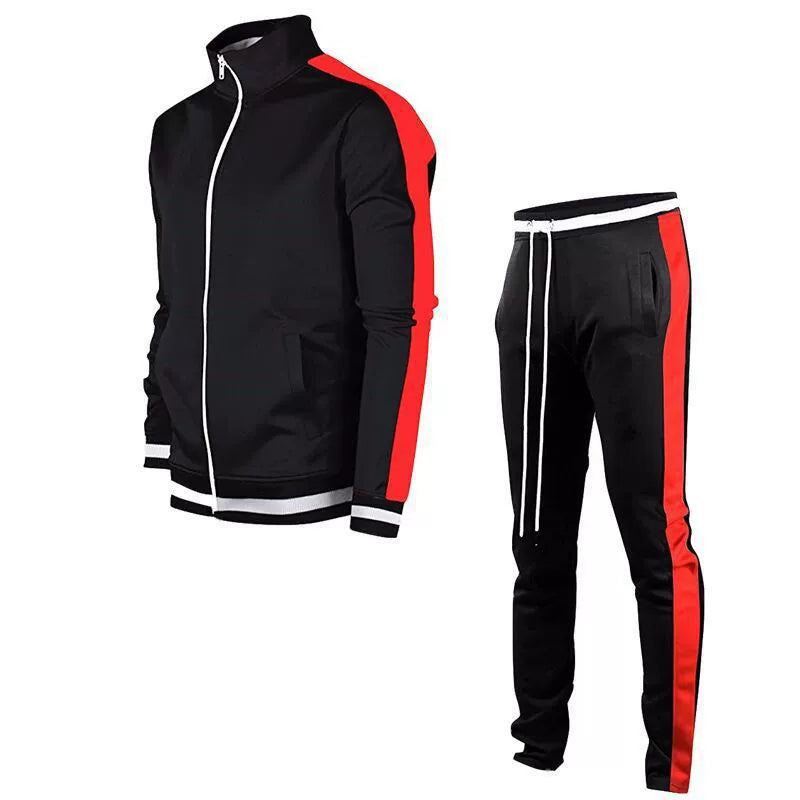 Men Sports Sportswear Suit Running Pants Sweatshirt 2 Piece