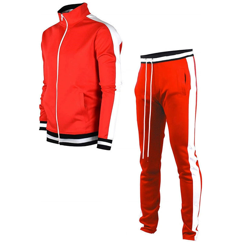 Men Sports Sportswear Suit Running Pants Sweatshirt 2 Piece