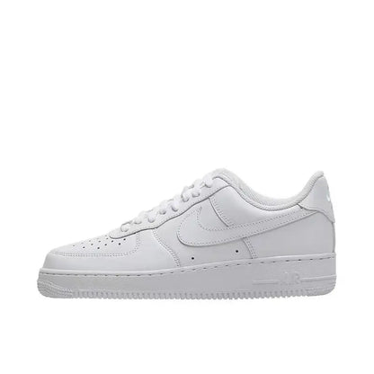 Nike Air Force 1 White Brown Men's and Women's Silver Comfortable Breathable Thick Sole Wear Cushioning Trend Casual Daddy Shoes fr