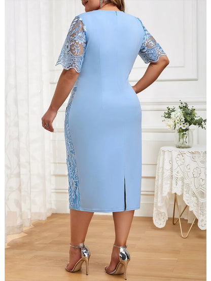 Dress Woman  Floral  Elegant Bodycon Pencil Dress for Wedding Guest jari