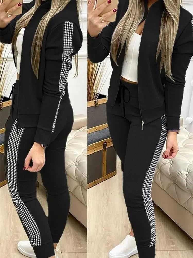 2024 Women  Casual Sport Suit Winter 2 Piece Woman Set serye