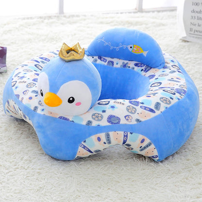 Cartoon Cradle Sofa Cover Washable No Filler Baby Sitting Chair Breathable Feeding Chair Cases  fsil