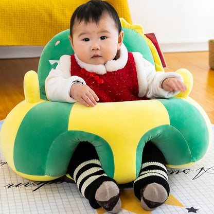 Baby Sofa Support Seat Cover Plush Chair Learning To Sit Comfortable Cartoon Toddler Nest Puff ChairToy Baby Floor Plush Lounger fsil