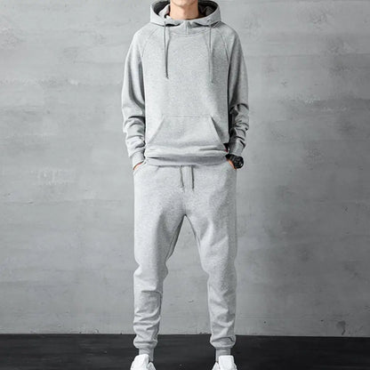 1 Set Men Hoodie Pants  Popular Loose Fit Hood Sweatshirt Sweatpants  Sporty Men Sweatshirt Sweatpants