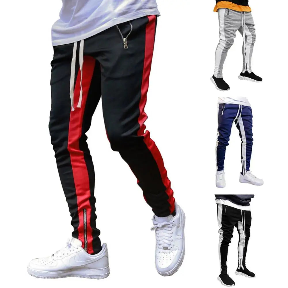 New Men's Casual Fashion Pants Streetwear Sportswear Skinny Male Trousers Gyms Tracksuits Bottoms Hip Hop Joggers Sweatpants