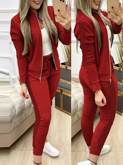 2024 Women  Casual Sport Suit Winter 2 Piece Woman Set serye