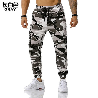 Men's Camo Casual Pants Drawstring Sports Jogging Pants Cargo Pants Sports Streetwear gümrüksüz kargosuz vergisiz ürünler mmm