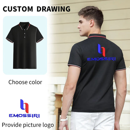 Custom Embroidery Logo Printing Oversized 5XL 6XL Men's Casual Polo Shirts Short Sleeve Sports 7