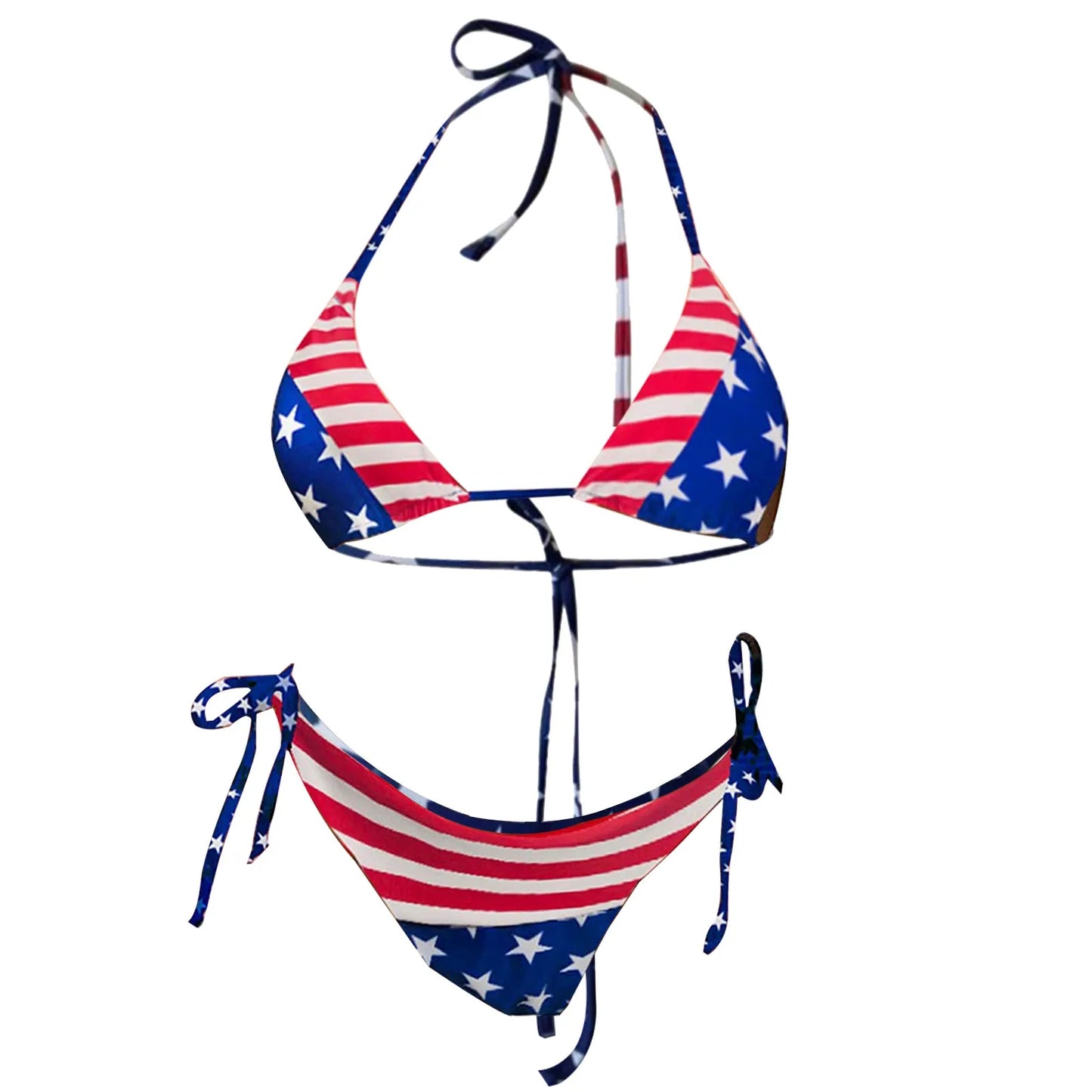 New American Flag 3d Print Bikini Sets Swimsuit Women Swimwear Set Push Up Biquini Suit Summer Beach Mujer Sexy Tankini Suits greg