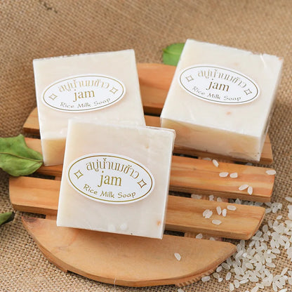 Gold JAM Rice Milk Soap 65g Original Thailand import Rice Milk Soap whitening soap goat milk soap Handmade soap for face