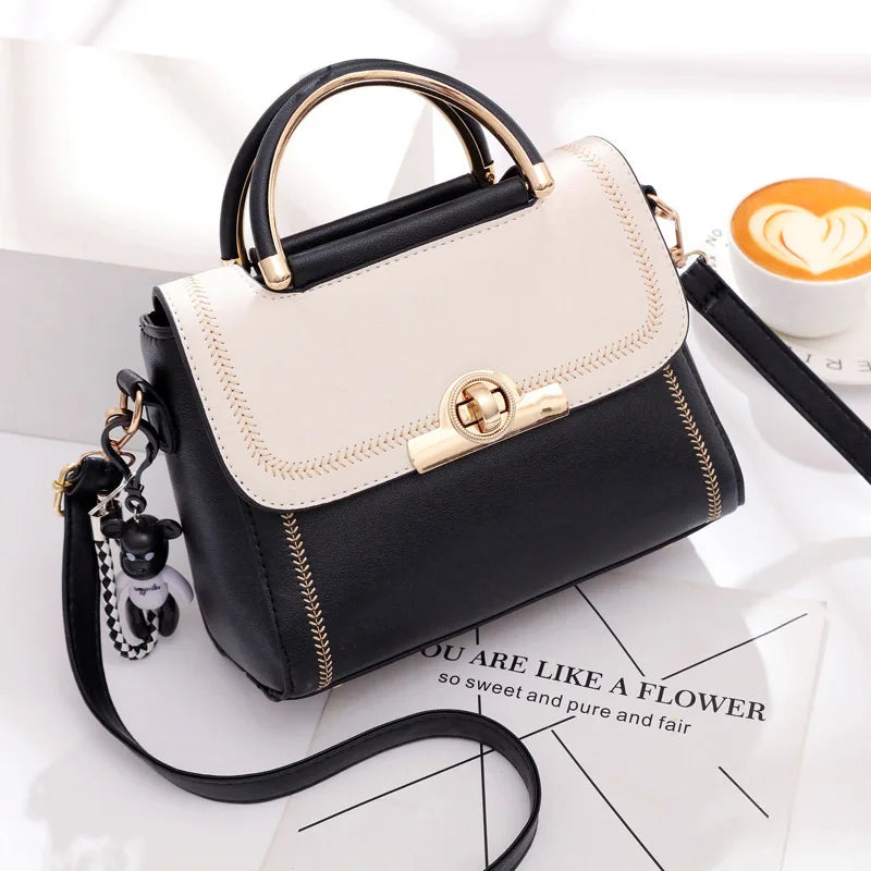 2024 New Lock Flap Small Women Handbags Leisure Shoulder Bag br