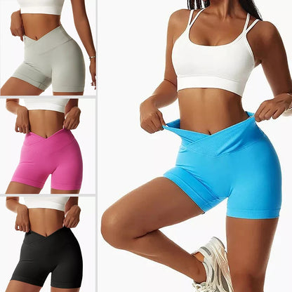 Seamless Yoga Shorts for Women Fitness Shorts Running Cycling Shorts Breathable Sports Leggings High Waist Summer Women's Shorts kd