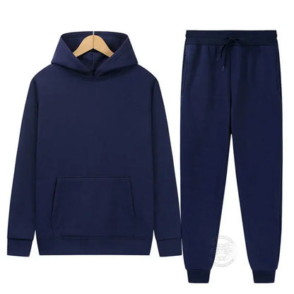 Sportswear for Men and Women Couples Spring, Autumn and Winter Fleece Sweatshirt Set Hoodie + Sweatpants 2-piece Set 4 kanpe