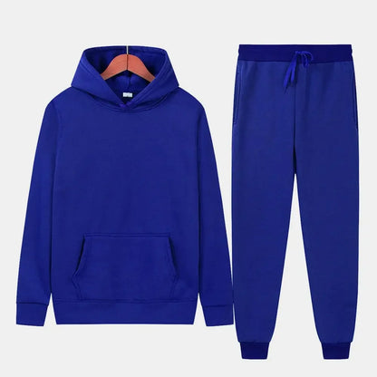 Sportswear for Men and Women Couples Spring, Autumn and Winter Fleece Sweatshirt Set Hoodie + Sweatpants 2-piece Set 4 kanpe