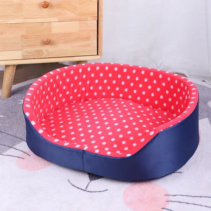 Cats Bed Dot Sponge Pad Dog Accessories Houses and Habitats Pet House Puppy Goods All Supplies Cushions Things Beds Basket Mat asu