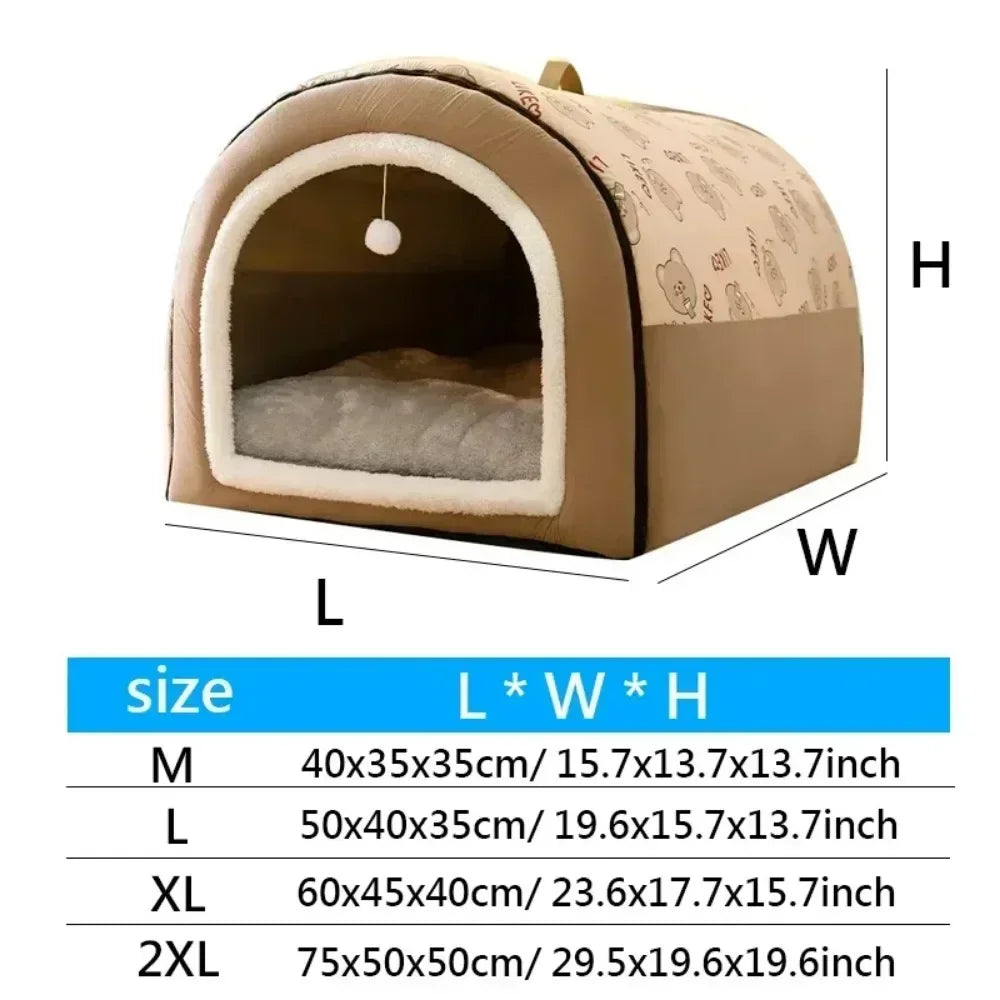 1PC Large Dog Kennel Winter Warm Dog House Removable Washable Four Seasons Large Dogs and Dog House Type Pet Sleeping asu