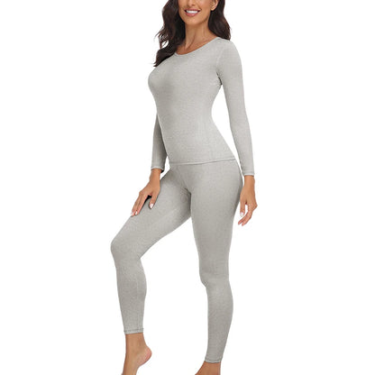 Women Thermal Underwear Set 2 pack Long Johns Ultra Soft Fleece Lined Base Layer Keep Warm Cold Weather Top Bottom﻿ J17