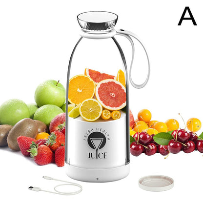 New Portable Blender 500ml Rechargeable Electric Orange Juicer Machine Personal Fresh Juice Blender Smoothie Cup Fruit Mixer