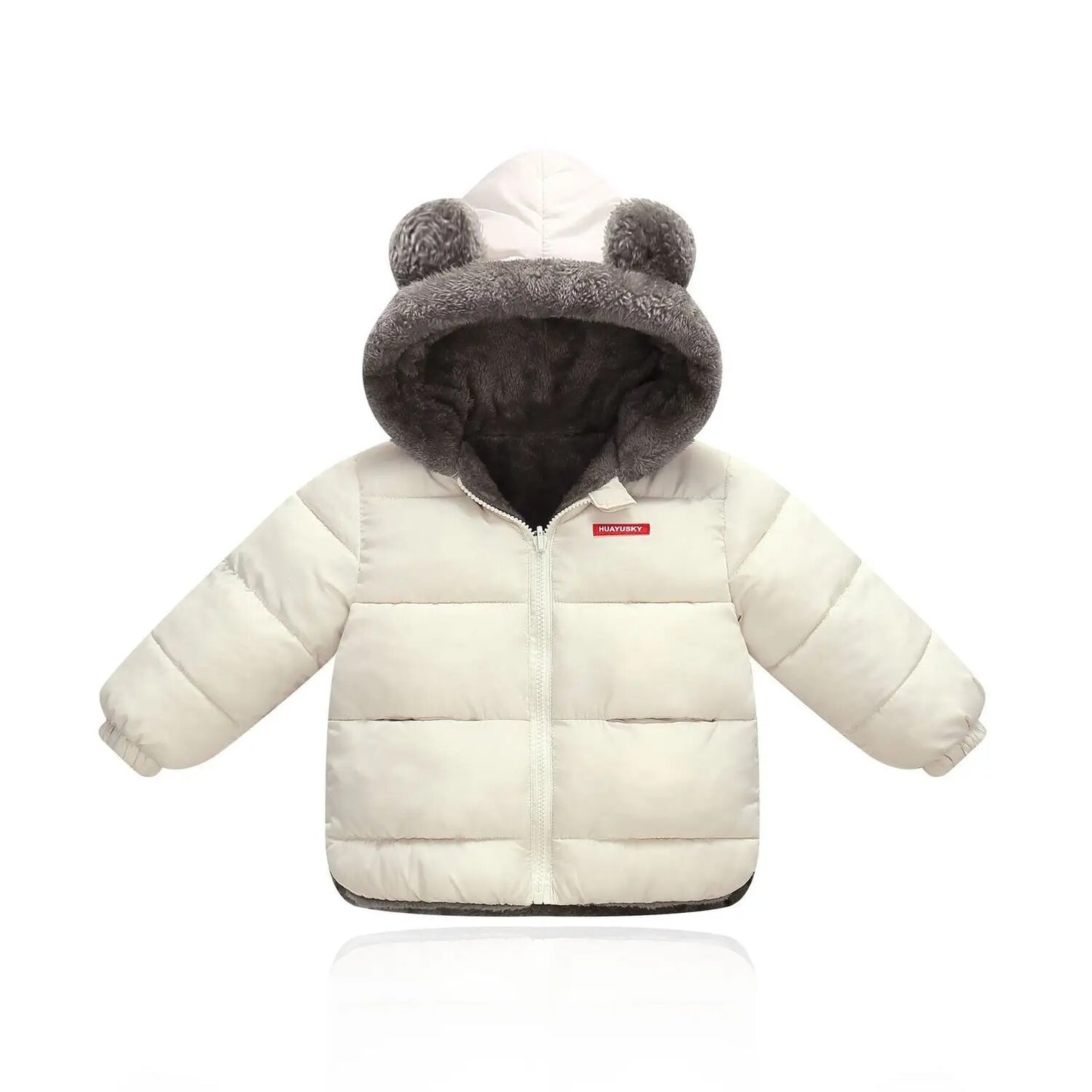 Baby Boys Girls Cotton Clothing Down Jackets Toddler Winter Thicken Velvet Warm Coat Hooded Kids Children Clothes Outwear 1-6yrs