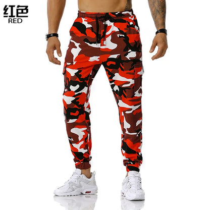 Men's Camo Casual Pants Drawstring Sports Jogging Pants Cargo Pants Sports Streetwear gümrüksüz kargosuz vergisiz ürünler mmm