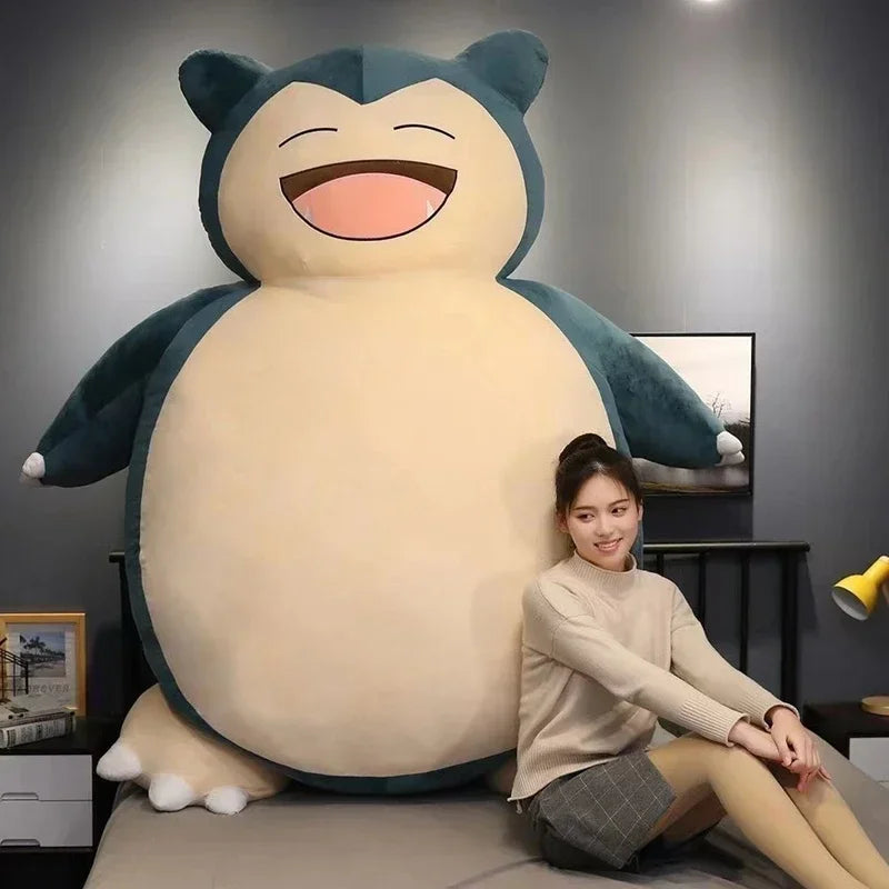 200cm Giant Snorlax Plush Pokemon Plush Toys Kawaii Soft Snorlax Leather Shell Plushie NO Filling Pillow Gifts for Boys Girls